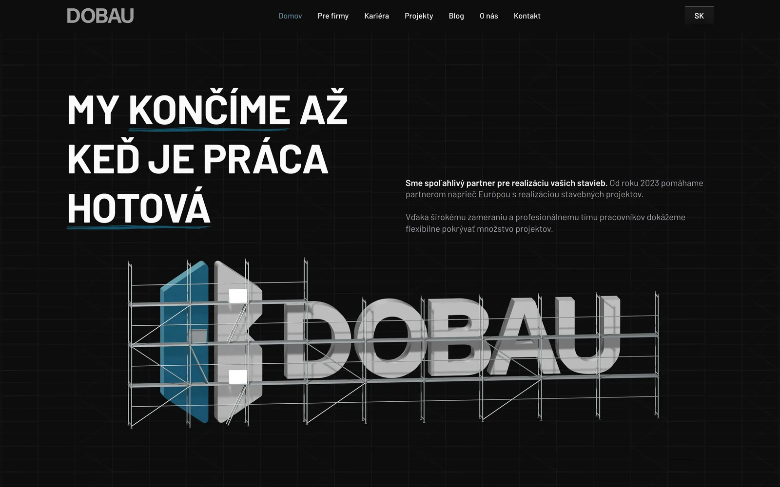 DOBAU web, web na mieru pre DOBAU